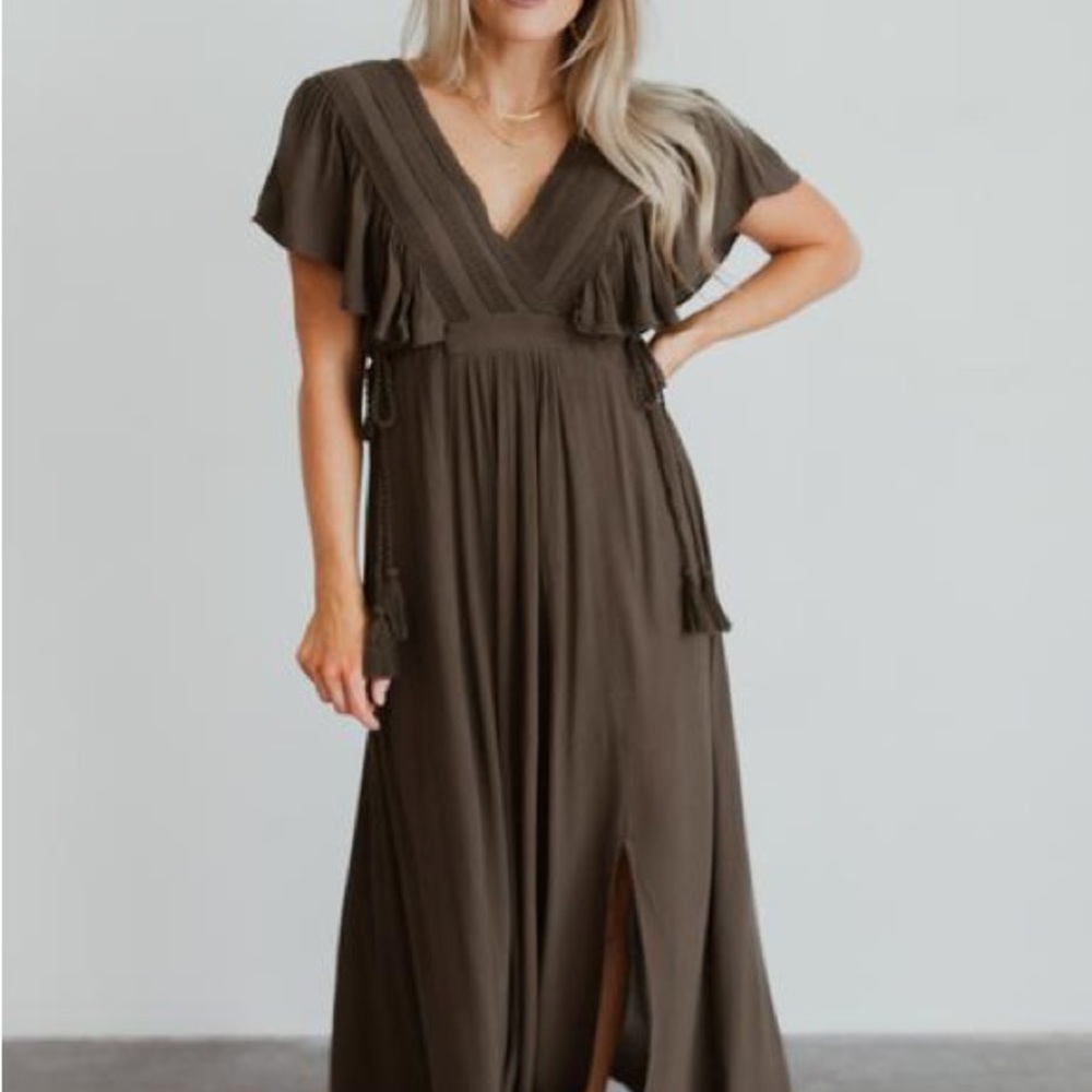Baltic Born Jennifer Deep V Maxi Dress